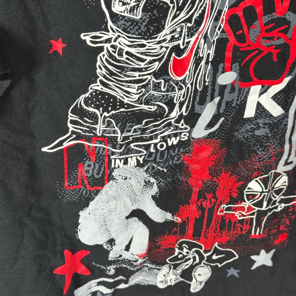 Nike Black Tee with White Logo